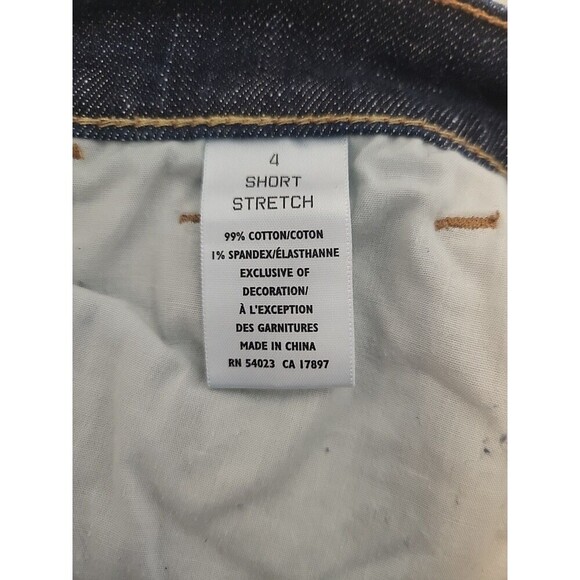 Old Navy Sweetheart Shorts Womens Sz 4 Cuff-Off Boyfriend American Flag Lace - Picture 7 of 9